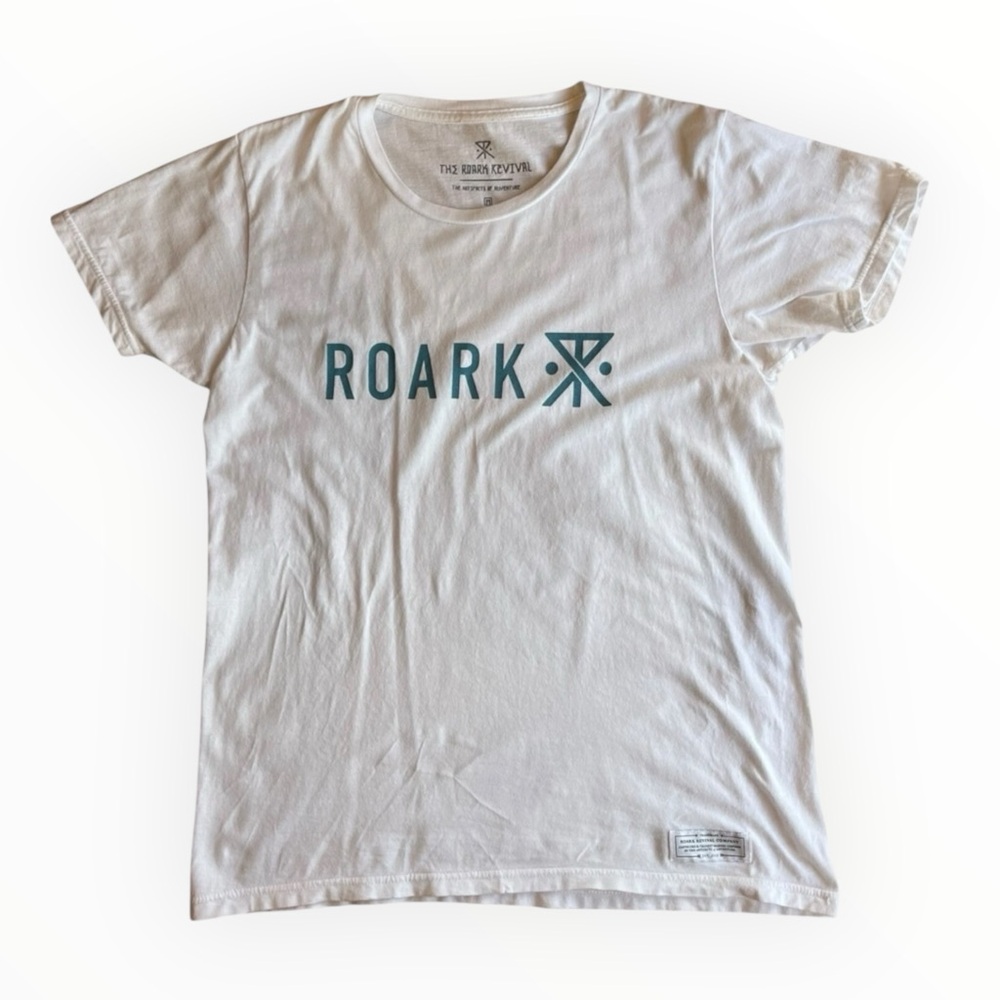 Roark Revival Men's White Logo Short Sleeve Tee